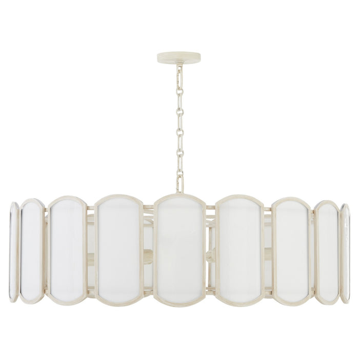 Quorum - 824-8-52 - Eight Light Pendant - Belleview - Washed Oak