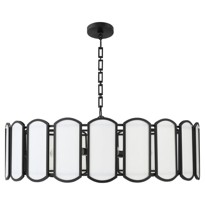 Quorum - 824-8-59 - Eight Light Pendant - Belleview - Matte Black