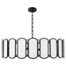 Quorum - 824-8-59 - Eight Light Pendant - Belleview - Matte Black