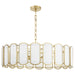 Quorum - 824-8-80 - Eight Light Pendant - Belleview - Aged Brass