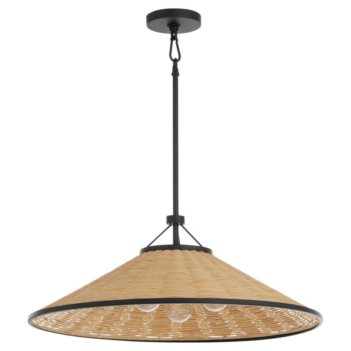 Cona Three Light Pendant Matte Black