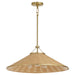 Quorum - 830-3-80 - Three Light Pendant - Cona - Aged Brass