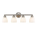 Trans Globe Imports - 3358 BN - Four Light Vanity Bar - Ardmore - Brushed Nickel