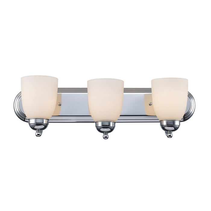 Trans Globe Imports - 3503-1 PC - Three Light Vanity Bar - Clayton - Polished Chrome