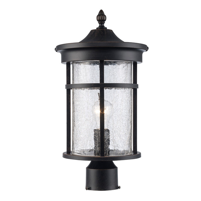 Trans Globe Imports - 40383 RT - One Light Postmount Lantern - Avalon - Rust