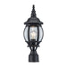 Trans Globe Imports - 4060 BK - One Light Postmount Lantern - Parsons - Black
