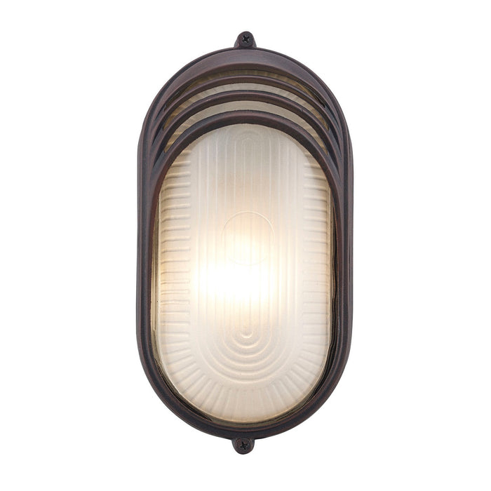 Trans Globe Imports - 4124 RT - One Light Bulkhead - Fringe - Rust