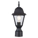 Trans Globe Imports - 4414 RT - One Light Postmount Lantern - Argyle - Rust