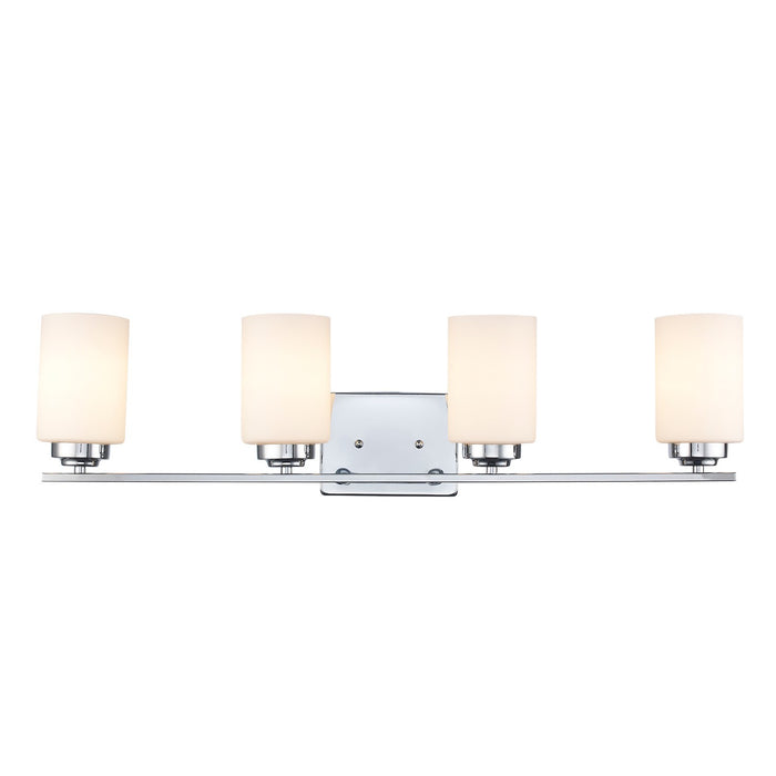 Trans Globe Imports - 70524 PC - Four Light Bath Bar - Polished Chrome