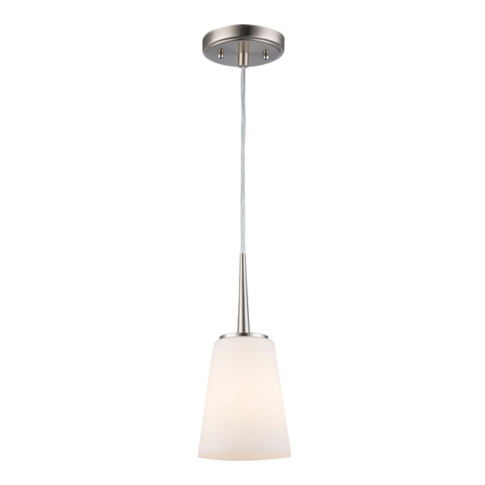 Trans Globe Imports - 71890 BN - One Light Pendant - Brushed Nickel