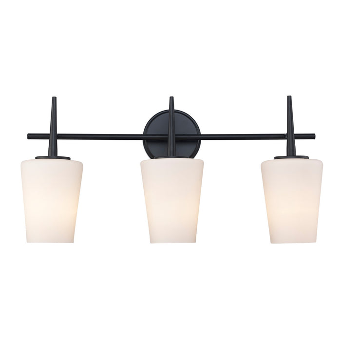 Trans Globe Imports - 71893 BK - Three Light Vanity - Black
