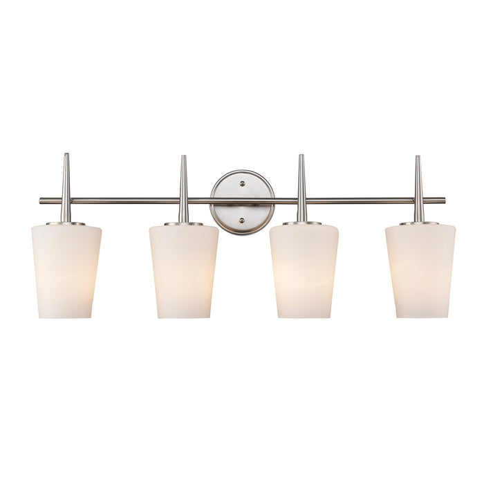 Trans Globe Imports - 71894 BN - Four Light Vanity - Brushed Nickel