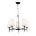 Trans Globe Imports - 71895 BK - Five Light Chandelier - Black