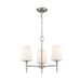 Trans Globe Imports - 71895-3 BN - Three Light Chandelier - Brushed Nickel