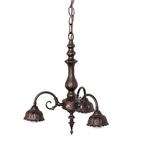 Victorian Three Light Chandelier Hardware