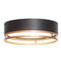 Meyda Tiffany - 235253 - LED Flushmount - Cilindro - Matte Black & Gold Metallic