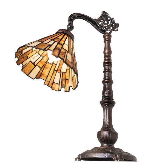 Meyda Tiffany - 244785 - One Light Table Lamp - Delta - Mahogany Bronze