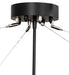 Meyda Tiffany - 249900 - Six Light Semi-Flushmount - Texas Star - Solar Black
