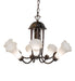 Meyda Tiffany - 251580 - Seven Light Chandelier - White - Mahogany Bronze