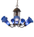 Meyda Tiffany - 251581 - Seven Light Chandelier - Blue - Mahogany Bronze