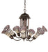 Meyda Tiffany - 251595 - Seven Light Chandelier - Stained Glass Pond Lily - Mahogany Bronze