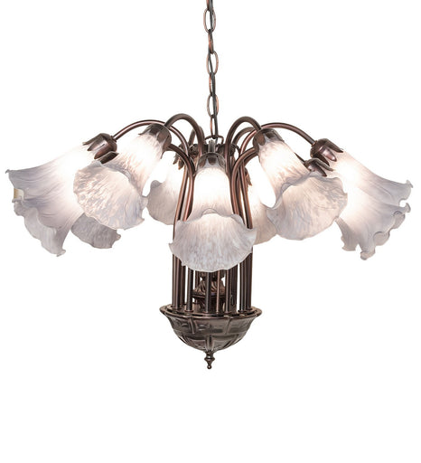 Gray 12 Light Chandelier