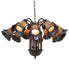 Meyda Tiffany - 251605 - 12 Light Chandelier - Stained Glass Pond Lily - Mahogany Bronze