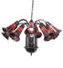 Meyda Tiffany - 251609 - 12 Light Chandelier - Stained Glass Pond Lily - Mahogany Bronze