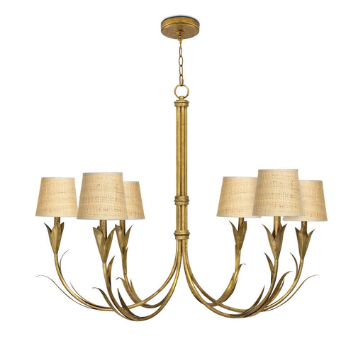 River Reed Six Light Chandelier