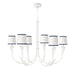 Regina Andrew - 16-1416WT-NAV - Six Light Chandelier - River Reed - White