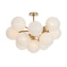 Regina Andrew - 16-1475NB-SRL - 13 Light Flush Mount - Shine - Natural Brass