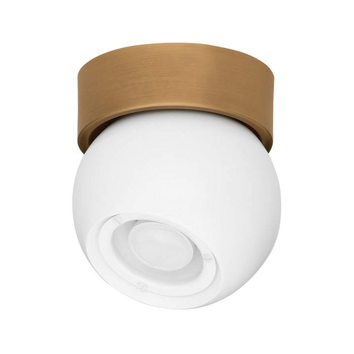 Troy Lighting - C1406-PBR/SWH - One Light Flush Mount - Odin - Patina Brass And Soft White