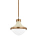 Troy Lighting - F3117-PBR/SSD - One Light Pendant - Maxton - Patina Brass And Soft Sand