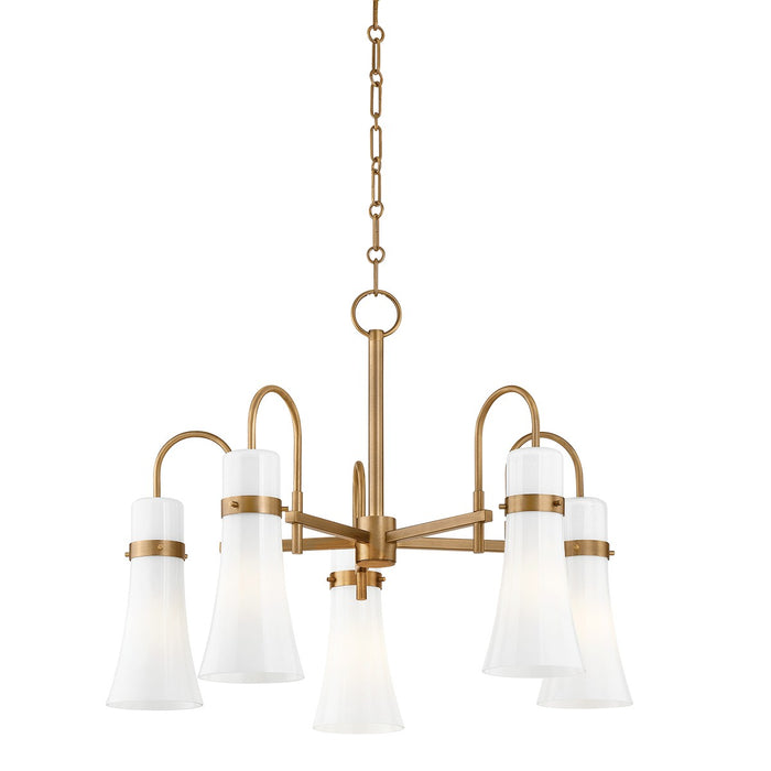 Troy Lighting - F3427-PBR - Five Light Chandelier - Maple - Patina Brass