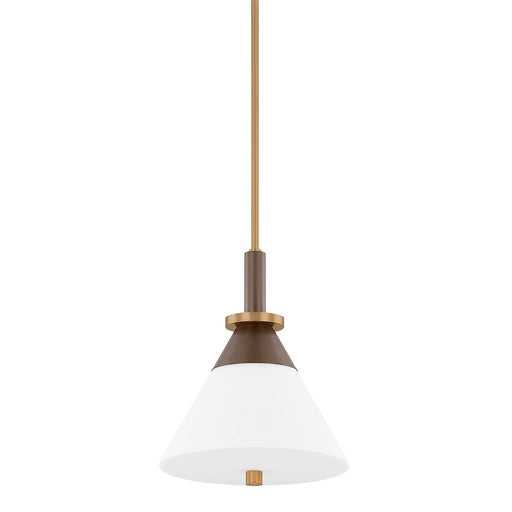 Troy Lighting - F4212-PBR/BRZ - One Light Pendant - Staton - Patina Brass/Bronze