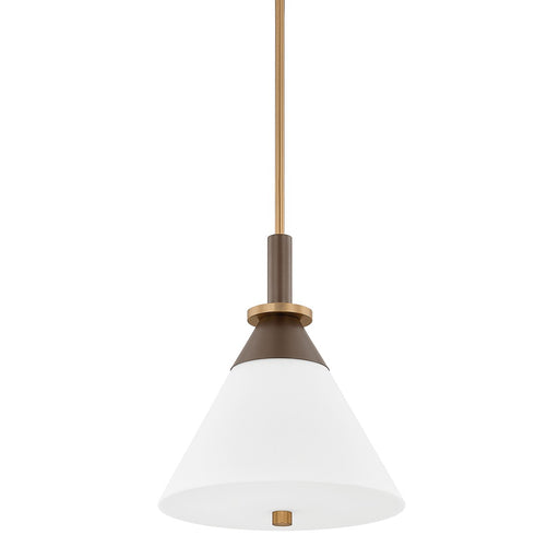 Troy Lighting - F4216-PBR/BRZ - One Light Pendant - Staton - Patina Brass/Bronze