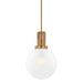 Troy Lighting - F4616-PBR - One Light Pendant - Tobias - Patina Brass