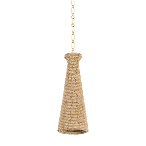 Hudson Valley - 5008-VGL - One Light Pendant - Tallman - Vintage Gold Leaf