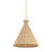 Hudson Valley - 5020-VGL - One Light Pendant - Tallman - Vintage Gold Leaf