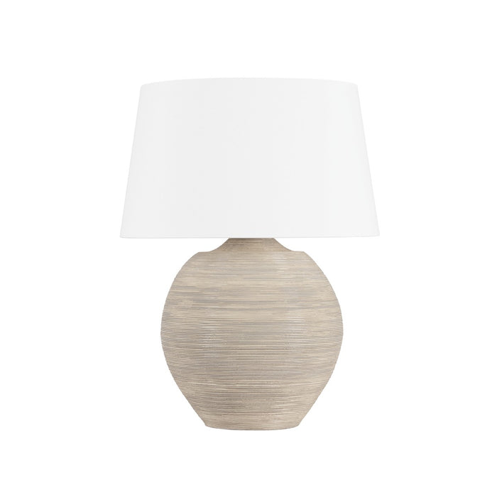 Hudson Valley - L5731-AGB/CAR - One Light Table Lamp - Kitchawan - Aged Brass/Ceramic Artisan Cream