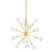 Mitzi - H681812-AGB/SWH - 12 Light Chandelier - Hikari - Aged Brass/Soft White