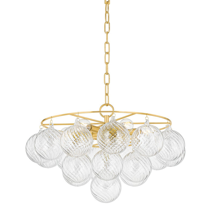 Mitzi - H711806A-AGB - Six Light Chandelier - Mimi - Aged Brass