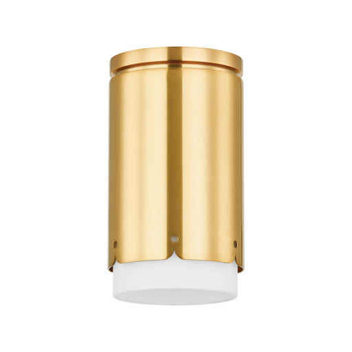 Mitzi - H870501-AGB - One Light Flush Mount - Asa - Aged Brass