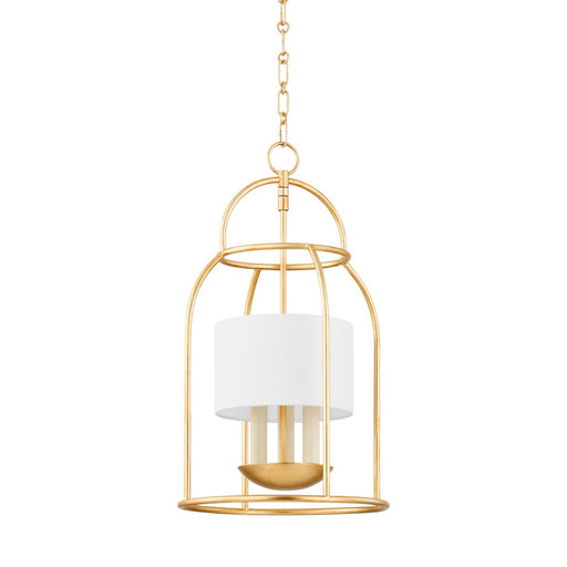 Mitzi - H871703-VGL - Three Light Lantern - Delia - Vintage Gold Leaf