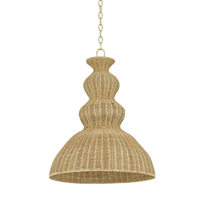 Mitzi - H919701L-AGB - One Light Pendant - Mayla - Aged Brass