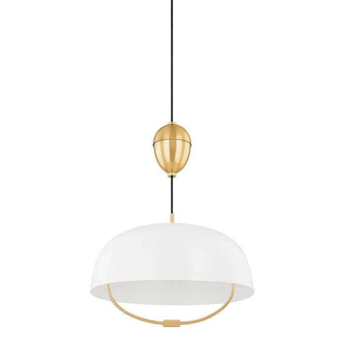 Mitzi - H925701-AGB/SWH - One Light Pendant - Liliana - Aged Brass/Soft White