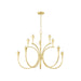 Mitzi - H929810-AGB - Ten Light Chandelier - Aviana - Aged Brass