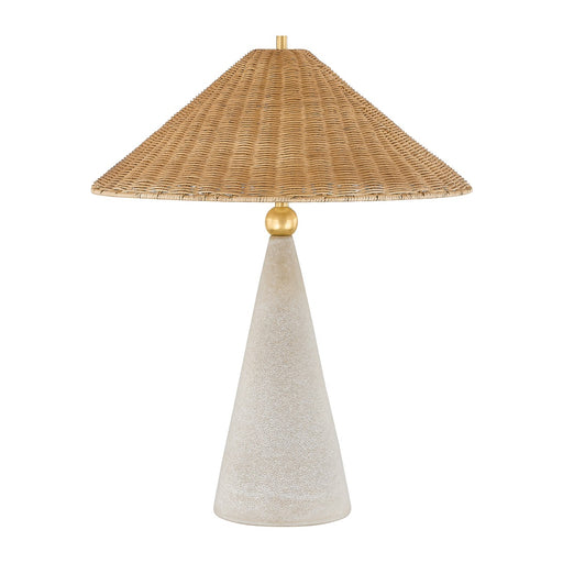 Mitzi - HL968201-AGB/CDW - One Light Table Lamp - Perilla - Aged Brass/ Ceramic Windswept White