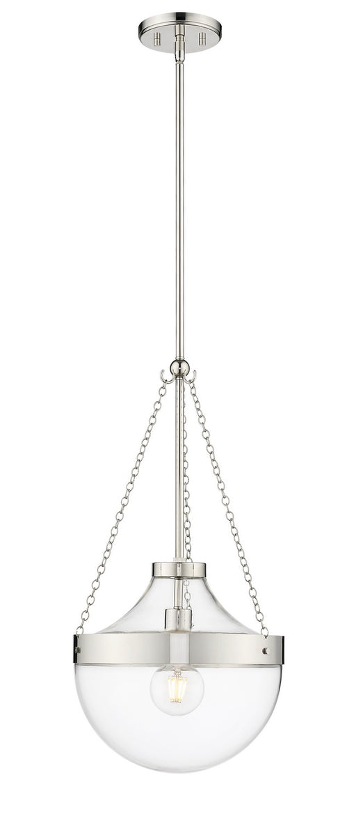 Millennium - 20101-PN - One Light Pendant - Clarra - Polished Nickel