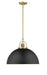 Millennium - 20991-VB/MB - One Light Pendant - Artistan - Vintage Brass/Matte Black